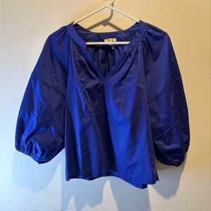 Tyler Boe Molly Cotton Topper Electric Bluie